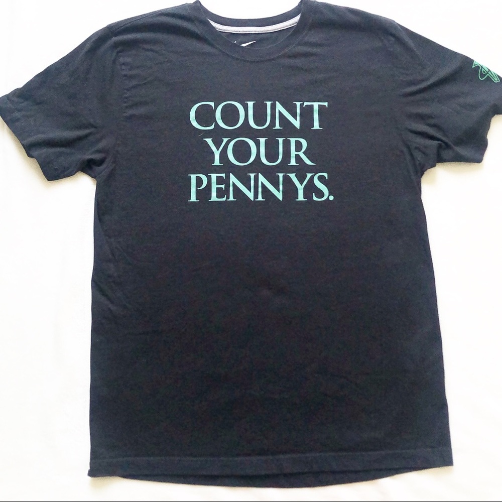 Mens Nike T-Shirt Black Size Large